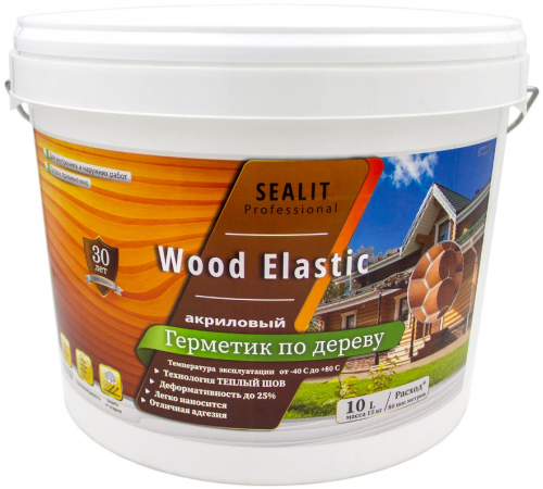 Купить ГЕРМЕТИК - Sealit Wood Elastic для работы с деревянными материалами 10 л в Сызрани, Самарская область